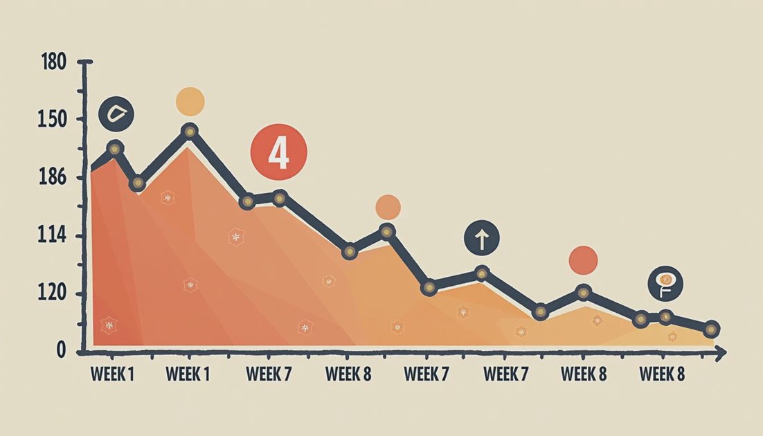 Realistic weight loss looks like a staircase with plateaus — not a straight line.webp