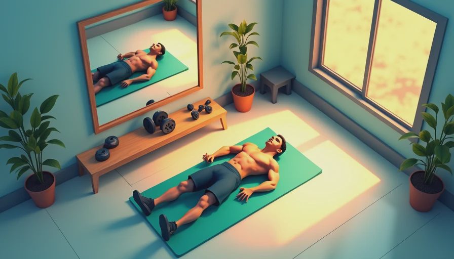 Visual context for chest and tricep exercises