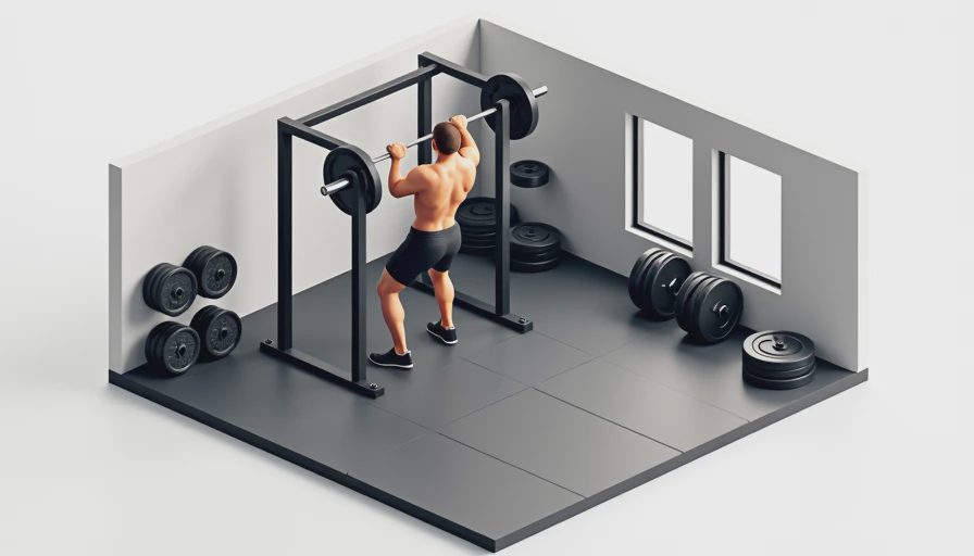 Visual context for pin squat