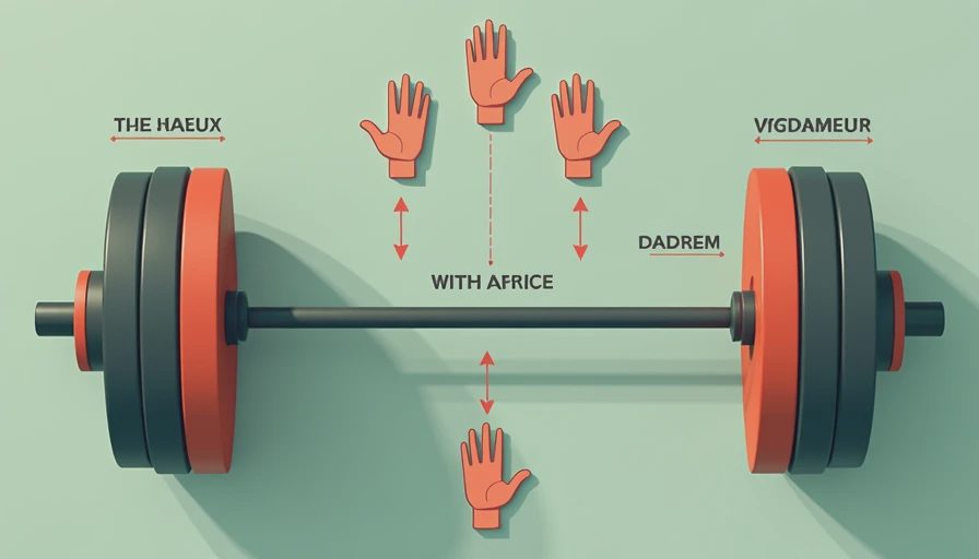 Visual context for bench press grip width